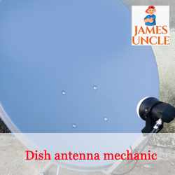 Dish antenna mechanic Mr. Utpal Pramanik in Khidirpur